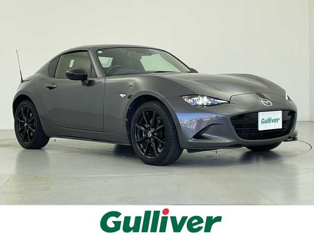 マツダ ロードスター ＲＦ RS 愛知県 2019(令1)年 1.5万km マシーングレープレミアムM ワンオーナー/ハードトップ電動オープン/純正メモリナビ・フルセグＴＶ/ＣＤ・ＤＶＤ・Ｂｌｕｅｔｏｏｔｈ再生/バックカメラ/LEDヘッドライト/クルーズコントロール/ハーフレザーシート/ステアリングスイッチ/ドライブレコーダー/ETC/シートヒーター