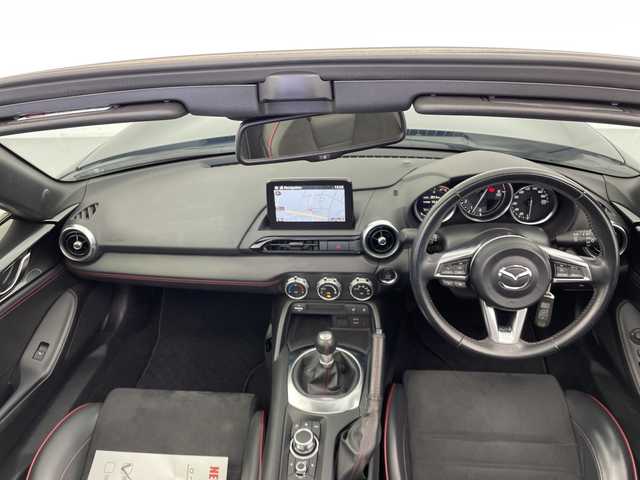 マツダ ロードスター ＲＦ RS 愛知県 2019(令1)年 1.5万km マシーングレープレミアムM ワンオーナー/ハードトップ電動オープン/純正メモリナビ・フルセグＴＶ/ＣＤ・ＤＶＤ・Ｂｌｕｅｔｏｏｔｈ再生/バックカメラ/LEDヘッドライト/クルーズコントロール/ハーフレザーシート/ステアリングスイッチ/ドライブレコーダー/ETC/シートヒーター