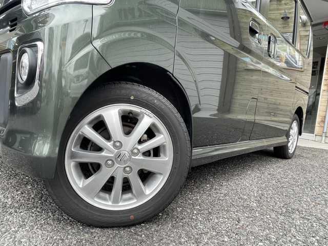 スズキ エブリィ ワゴン PZターボ 福島県 2023(令5)年 0.8万km クールカーキPM 4WDターボ/片側パワースライドドア/リヤパーキングソナー/D席シートヒーター/フォグランプ/衝突被害軽減ブレーキ/アイドリングストップ