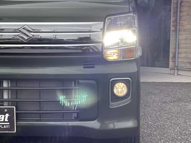 スズキ エブリィ ワゴン PZターボ 福島県 2023(令5)年 0.8万km クールカーキPM 4WDターボ/片側パワースライドドア/リヤパーキングソナー/D席シートヒーター/フォグランプ/衝突被害軽減ブレーキ/アイドリングストップ