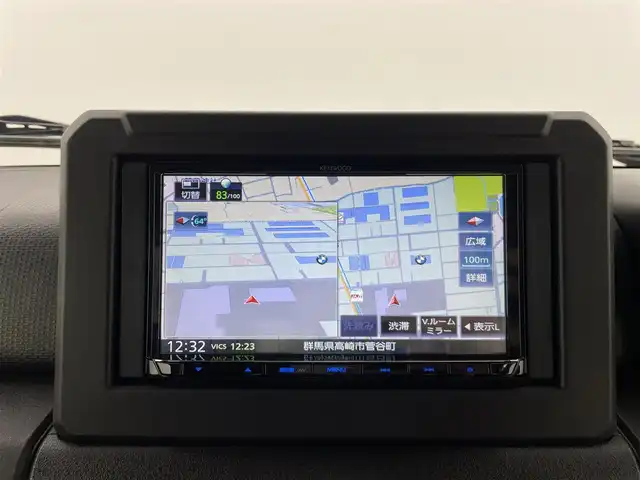 スズキ ジムニー XC 群馬県 2024(令6)年 0.4万km ブルーイッシュブラックパール3 社外7型ナビ【型番MDV-S709】/FM/AM/Bluetooth/CD/DVD/フルセグTV/バックカメラ/スズキセーフティサポート/・デュアルセンサーブレーキサポート/・車線逸脱警報機能/・誤発進抑制機能/・ふらつき警報機能/・先行車発進お知らせ機能/・標識認識機能/ETC/前後ドライブレコーダー/前席シートヒーター/純正16インチAW/純正フロアマット