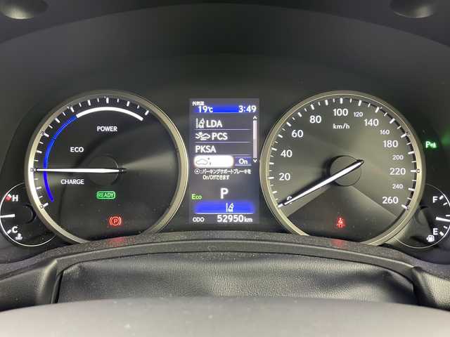 レクサス ＮＸ 300h Iパッケージ 愛知県 2018(平30)年 5.3万km ソニッククォーツ ワンオーナー/純正10.3インチナビ/CD/DVD/BT/フルセグ/Miracast/全周囲・バックカメラ/衝突軽減システム/アダプティブクルーズコントロール/電動リアゲート/ブラインドスポットモニター/OP18インチAW/三眼LEDヘッドライト/ドライブレコーダー/ビルトインETC2.0/合皮シート/シートヒーター/革巻きステアリング/パドルシフト/ステアリングスイッチ/電格ミラー/スマートキー＆プッシュスタート