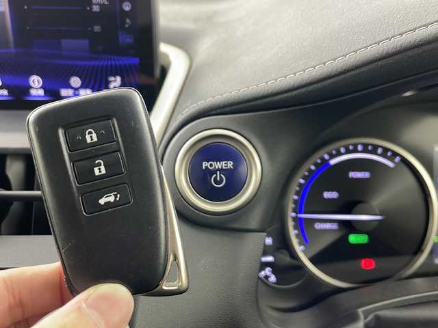 レクサス ＮＸ 300h Iパッケージ 愛知県 2018(平30)年 5.3万km ソニッククォーツ ワンオーナー/純正10.3インチナビ/CD/DVD/BT/フルセグ/Miracast/全周囲・バックカメラ/衝突軽減システム/アダプティブクルーズコントロール/電動リアゲート/ブラインドスポットモニター/OP18インチAW/三眼LEDヘッドライト/ドライブレコーダー/ビルトインETC2.0/合皮シート/シートヒーター/革巻きステアリング/パドルシフト/ステアリングスイッチ/電格ミラー/スマートキー＆プッシュスタート