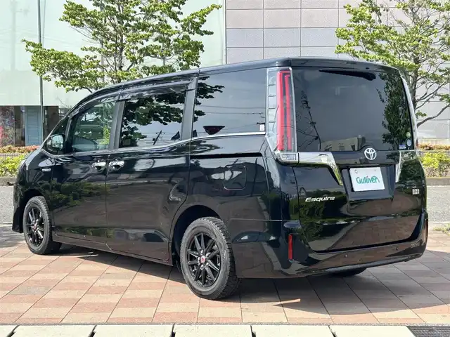 トヨタ エスクァイア ハイブリッド Gi プレミアムパッケージ 福島県 2020(令2)年 5万km ブラック アルパイン11インチナビ/型番：EX11NX/【CD/DVD/SD/BT/USB/TV】/アルパイン後席モニター　PXH12X-R/バックカメラ/ビルトインETC/ドライブレコーダー/両側電動スライドドア/前席シートヒーター/ステアリングヒーター/被害軽減ブレーキ/レーンキープアシスト/クルーズコントロール/シートバックテーブル/リアドアシェード/LEDオートライト/LEDフォグランプ/純正アルミ＋ノーマルタイヤセット車載/195/65R15/純正フロアマット/純正ドアバイザー