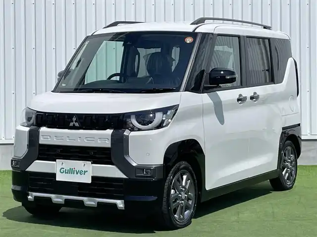 三菱 デリカミニ T プレミアム リミテッド ED 香川県 2025(令7)年 0.1千km シルキーホワイト 登録時走行距離：6km/9型ディスプレイオーディオ/マルチアラウンドモニター/両側パワースライドドア/レーダークルーズコントロール/ステアリングリモコン/ステアリングヒーター/パドルシフト/電動格納ウィンカーミラー/プッシュスタート/スマートキー/スペアキー
