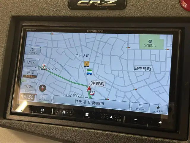 ホンダ ＣＲ－Ｚ α 群馬県 2011(平23)年 8.6万km プレミアムホワイトパール GRANZENエアロ/GRANZENフロアマット/社外メモリナビ/　　CD/DVD/BT/フルセグ/USB/iPod/HDMI/AUX/バックカメラ/クルーズコントロール/HIDオートライト/純正16インチAW/ドライブレコーダー/パドルシフト/ステアリングスイッチ/横滑り防止装置/スマートキー/ビルトインETC