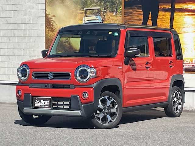 スズキ ハスラー HYBRID X ターボ 愛知県 2020(令2)年 4万km バーミリオンオレンジ/ガンメタリック2トーン 純正ナビ/前後ドライブレコーダー/純正アルミホイール/純正フロアマット/スマートキ―/レーンキープアシスト/ダウンヒルアシストコントロール/衝突軽減ブレーキ/横滑り防止装置/クルーズコントロール　