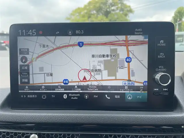 ホンダ シビック EX 静岡県 2023(令5)年 0.5万km プラチナホワイトパール HondaSENSING/HondaCONNECTディスプレー/　AM FM Bluetooth スマホ連携/バックカメラ/アダプティブクルーズコントロール/ブラインドスポットモニタリング/前後クリアランスソナー/前席シートヒーター/前席パワーシート/電動パーキングブレーキ/オートブレーキホールド/6速MT/リアウイング/ワイヤレス充電/USBジャック/スマートキー×2本/ETC2.0/BOSEプレミアムサウンド