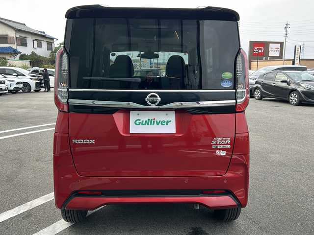 日産 ルークス ハイウェイスター X 岐阜県 2020(令2)年 3.5万km スパークリングレッド/ブラック 登録時走行距離34663km/純正9インチナビ（MM319D-L）/フルセグテレビ/全方位モニター・バックカメラ/両側パワースライドドア/ドライブレコーダー/純正フロアマット/純正アルミホイール/USB/Bluetooth/オートエアコン/プッシュスタート/スマートキー/スペアキー/LEDヘッドライト/オートライト/レーンキープアシスト/横滑り防止装置/盗難防止装置