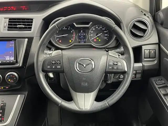 マツダ プレマシー 20S スカイアクティブ 埼玉県 2015(平27)年 5.2万km チタニウムフラッシュマイカ 社外ナビ　フリップダウンモニター　ビルトインＥＴＣ　クルーズコントロール　両側パワースライドドア　ステアリングスイッチ　パドルシフト　純正アルミホイール　オートライト　ＨＩＤライト　地デジフルセグ