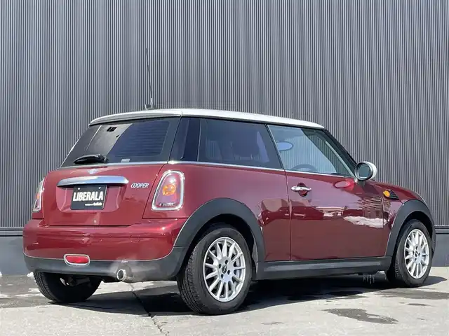 ＭＩＮＩ ミニ クーパー 道東・釧路十勝 2007(平19)年 6.8万km ワイン／銀 純正オーディオ/純正マット/スペアキ－1本/純正アルミホイール積み込み