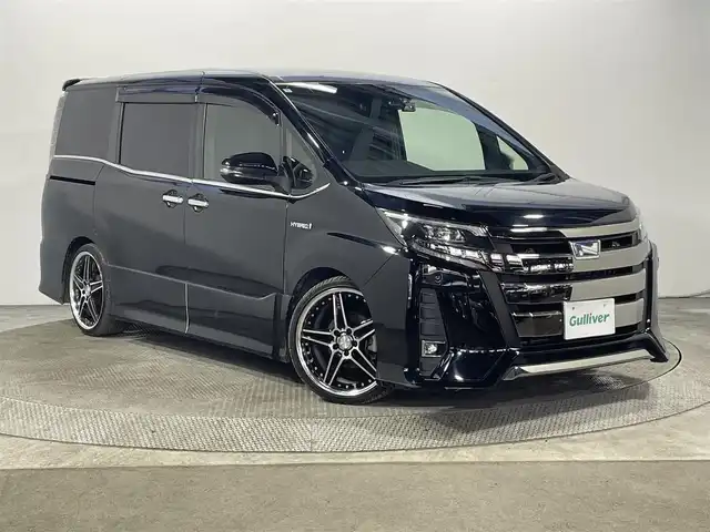 トヨタ ノア ハイブリッド Si ダブルバイビー 大阪府 2018(平30)年 4.3万km ブラック ALPINEナビ(フルセグ/DVD再生/Bluetooth) バックカメラ 後席モニター ETC 両側パワースライドドア 衝突軽減 クルコン トヨタセーフティセンス シートヒーター ドラレコ