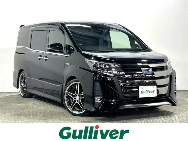 トヨタ ノア ハイブリッド Si ダブルバイビー 大阪府 2018(平30)年 4.3万km ブラック ALPINEナビ(フルセグ/DVD再生/Bluetooth) バックカメラ 後席モニター ETC 両側パワースライドドア 衝突軽減 クルコン トヨタセーフティセンス シートヒーター ドラレコ