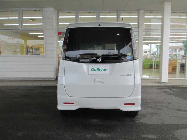スズキ パレット ＳＷ TS 千葉県 2012(平24)年 5.9万km パールホワイト ワンオーナー/社外メモリーナビ、フルセグTV/オーディオ【CD/DVD/SD】/両側パワースライドドア/HIDヘッドライト&ハロゲンフォグ/純正14インチアルミホイール/ウィンカードアミラー/革巻きステアリング/オートライト/スマートキー/純正フロアマット/ドアバイザー/新車保証書/取扱説明書/スペアキー /整備記録簿/　【H25/H27/H29/R1/R3/R5】スズキ有