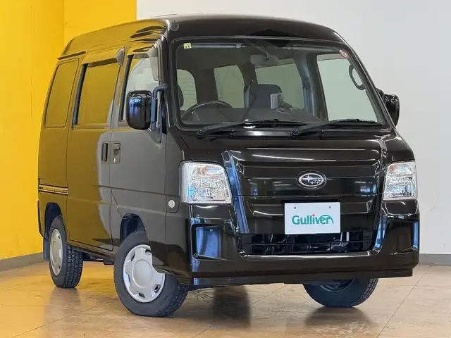 スバル サンバー ディアス 群馬県 2011(平23)年 9.2万km オブシディアンブラックパール 社外ポータブルナビ/両側スライドドア/純正ラバーマット/純正12インチホイールキャップ