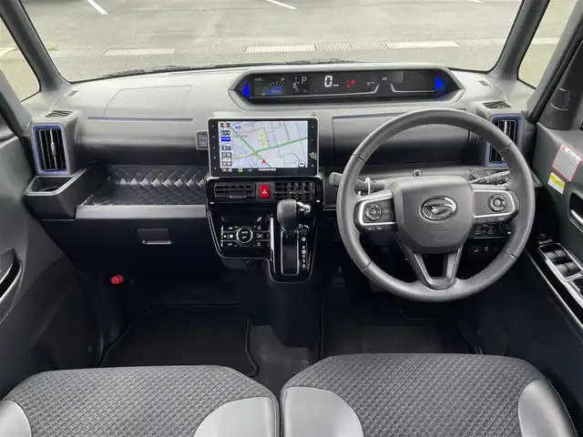 ダイハツ タント カスタム RS スタイルセレクション 茨城県 2021(令3)年 2.3万km ブラックマイカメタリック 純正ナビ/【TV・DISC・iPod・SD・BT・ラジオ・USB・HDMI】/シートヒーター/ETC/Bカメラ/レーダークルコン/前方ドラレコ/前後コーナーセンサー/アイドリングストップ/両側パワスラ/シートバックテーブル/ロールサンシェード/オートライト/Fフォグ/LEDライト/純正フロアマット/純正アルミホイール