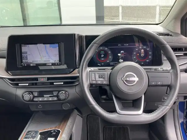 日産 オーラ G  90周年記念車 香川県 2024(令6)年 1万km 青 登録時走行距離：9959ｋｍ/純正ナビゲーション/→CD/DVD再生/→フルナビTV/全方向カメラ/ステアリングヒーター/ステアリングリモコン/革巻きステアリング/オートブレーキ/LEDオートヘッドライト/オートハイビーム/純正17インチアルミホイール/電格ウィンカーミラー/ブレーキアシスト/盗難防止装置/スマートキー
