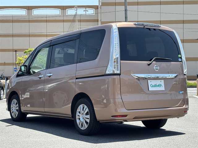日産 セレナ 20X Sハイブリッド 宮城県 2014(平26)年 4.5万km ロゼブロンズ 登録時走行距離 45082Km/純正ナビ/・Bluetooth/・ワンセグTV/CD/DVD/後席モニター/衝突軽減ブレーキ/クルーズコントロール/プッシュスタート/スマートキー/ドライブレコーダー/片側パワースライドドア/ドアバイザー/電動格納ミラー/オートライト/ETC