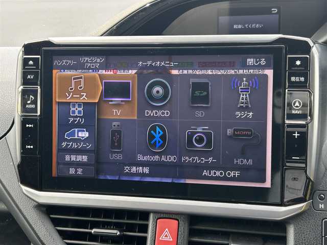 トヨタ エスクァイア ハイブリッド Gi 福島県 2021(令3)年 2.1万km ブラック ワンオーナー/トヨタセーフティセンス/アルパイン製9インチナビ/　【フルセグ/CD/DVD/SD/BT/HDMI】/アルパインフリップダウンモニター/ドライブレコーダー前後/ETC/ステアリングリモコン/クルーズコントロール/前席シートヒーター/フロントスポイラー/両側パワースライドドア/LEDヘッドライト（AUTO機能付き）/　・フォグランプ/オートマチックハイビーム/パーキングアシスト/レーンキープアシスト/コーナーセンサー/社外フロアマット/社外フロアマット/合皮シート/衝突軽減システム/横滑り防止機能