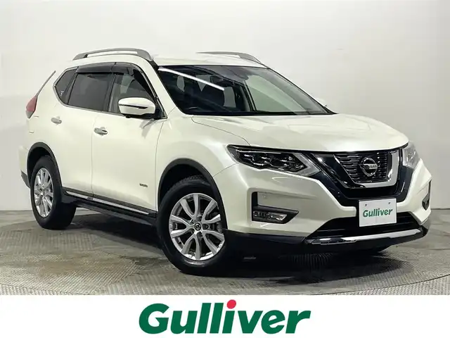 日産 エクストレイル ハイブリッド 20X 大阪府 2017(平29)年 4.7万km ブリリアントホワイトパール ProPILOT 純正ナビ(フルセグ/DVD再生/Bluetooth) 360カメラ デジタルインナーミラー ETC 革シート 電動リアゲート 衝突軽減 レーダークルコン クリアランスソナー