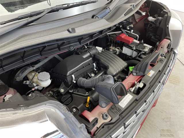 スズキ スペーシア カスタム HYBRID XS 滋賀県 2022(令4)年 2万km フェニックスレッドパール/ブルーイッシュブラックパール 純正9型ナビ/CD/DVD/Bluetooth/フルセグTV/全方位カメラ/両側パワースライドドア/ハーフレザーシート/シートヒーター/プッシュスタート/スマートキー/後方ソナー/LEDヘッドライト/純正アルミホイール