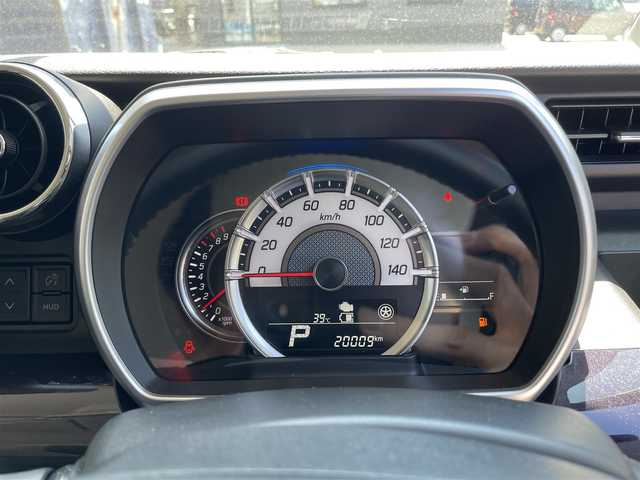 スズキ スペーシア カスタム HYBRID XS 滋賀県 2022(令4)年 2万km フェニックスレッドパール/ブルーイッシュブラックパール 純正9型ナビ/CD/DVD/Bluetooth/フルセグTV/全方位カメラ/両側パワースライドドア/ハーフレザーシート/シートヒーター/プッシュスタート/スマートキー/後方ソナー/LEDヘッドライト/純正アルミホイール