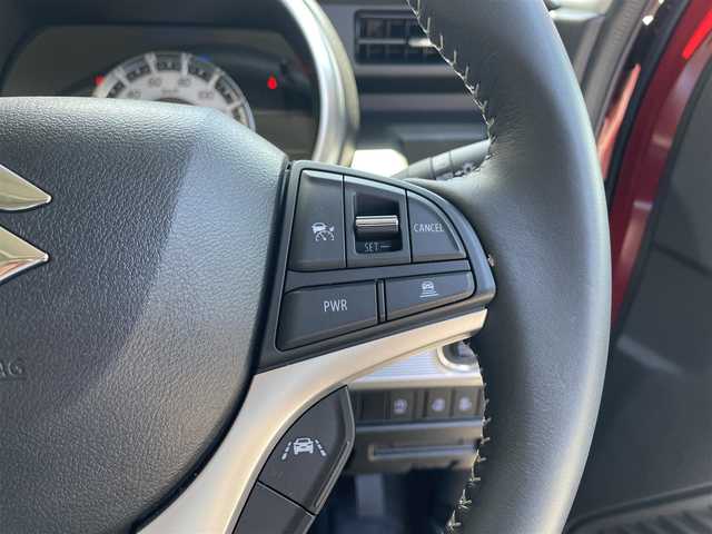 スズキ スペーシア カスタム HYBRID XS 滋賀県 2022(令4)年 2万km フェニックスレッドパール/ブルーイッシュブラックパール 純正9型ナビ/CD/DVD/Bluetooth/フルセグTV/全方位カメラ/両側パワースライドドア/ハーフレザーシート/シートヒーター/プッシュスタート/スマートキー/後方ソナー/LEDヘッドライト/純正アルミホイール