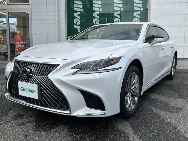 レクサス ＬＳ 500h Iパッケージ 新潟県 2018(平30)年 0.1万km ソニッククォーツ ワンオーナー/メーカーナビ/ETC/クルーズコントロール/プッシュスタート/フルセグテレビ/バックカメラ/アイドリングストップ/ウィンカーミラー/パワーバックドア/パワーシート/シートヒーター/エアシート/衝突軽減/クリアランスソナー/ヘッドアップディスプレイ/プリクラッシュ