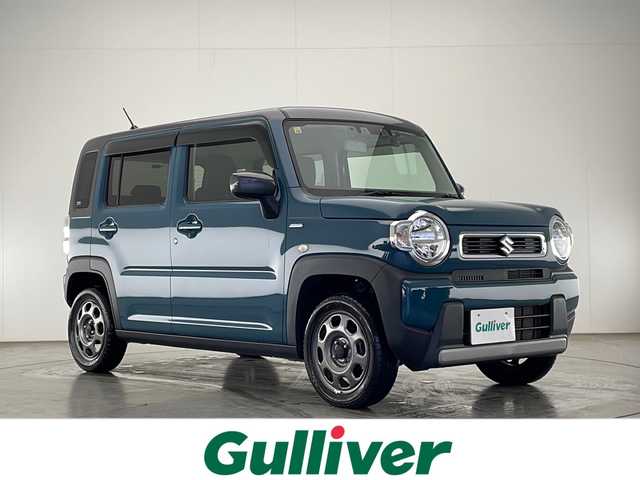 スズキ ハスラー HYBRID G 宮崎県 2020(令2)年 4.9万km デニムブルー ガンメタリック 2トーン 禁煙車/衝突被害軽減ブレーキ/社外ナビTV/（ストラーダ/CN-E320D/CD/Bluetooth/ワンセグTV)/社外前後ドライブレコーダー/社外ETC/社外フロアマット/純正セキュリティアラーム/レーンディパーチャーアラート/クリアランスソナー/エネチャージ/前席シートヒーター/リアプライバシーガラス/オートエアコン/スマートキー/プッシュエンジンスタート/スペアキー/新車時保証書/取扱い説明書