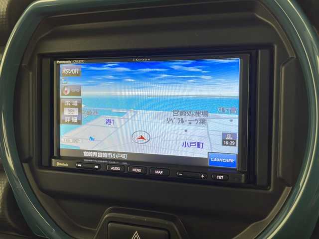 スズキ ハスラー HYBRID G 宮崎県 2020(令2)年 4.9万km デニムブルー ガンメタリック 2トーン 禁煙車/衝突被害軽減ブレーキ/社外ナビTV/（ストラーダ/CN-E320D/CD/Bluetooth/ワンセグTV)/社外前後ドライブレコーダー/社外ETC/社外フロアマット/純正セキュリティアラーム/レーンディパーチャーアラート/クリアランスソナー/エネチャージ/前席シートヒーター/リアプライバシーガラス/オートエアコン/スマートキー/プッシュエンジンスタート/スペアキー/新車時保証書/取扱い説明書