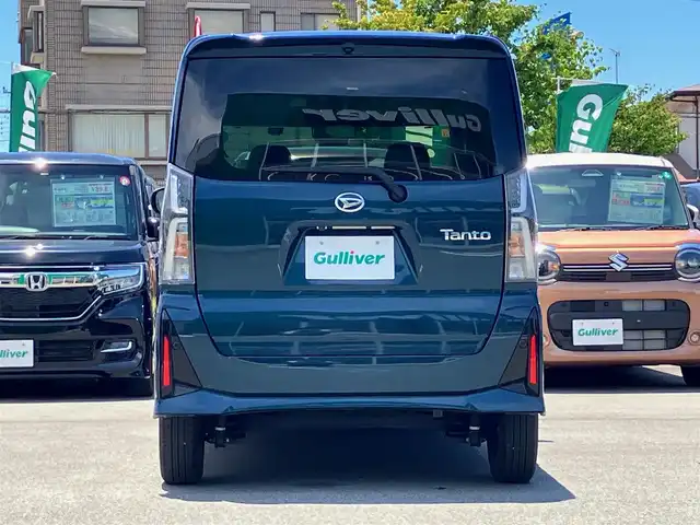 ダイハツ タント カスタム X 静岡県 2022(令4)年 2.9万km レーザーブルークリスタルシャイン エンジンスタートボタン/パワーステアリング/パワーウィンドウ/取扱説明書/アイドリングストップ/スマートキー/スペアキー１本/オートエアコン/USB入力端子/純正10インチメモリナビ（CD/DVD/BT/フルセグ）/フロアマット/ハーフレザー/D席N席シートヒーター/両側パワースライドドア/純正アルミホイール/ABS/横滑り防止装置/レーンキープアシスト/コーナーセンサー前後/盗難防止装置/オートライト/オートマチックハイビーム/LEDヘッドライト/W＋サイドエアバック/衝突軽減システム/カーテンエアバック