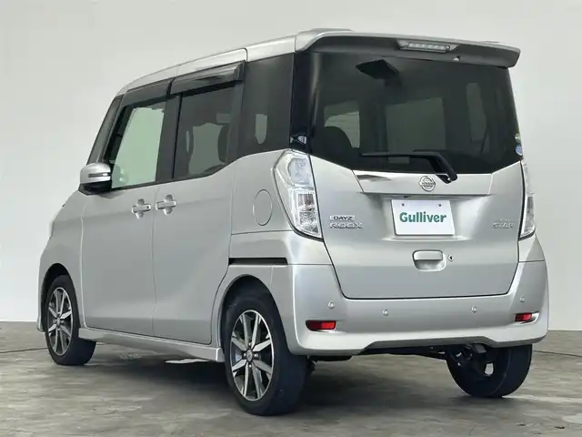 日産 デイズ ルークス ハイウェイスター Gターボ 群馬県 2018(平30)年 4.5万km スターリングシルバーM 全方位カメラ　純正７インチナビ　両側パワースライドドア　衝突軽減システム　クルーズコントロール　アイドリングストップ　ＥＴＣ　ＬＥＤヘッドライト　ＡＢＳ　純正１５インチＡＷ　社外ドラレコ　禁煙