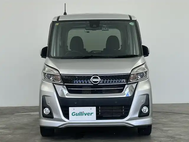日産 デイズ ルークス ハイウェイスター Gターボ 群馬県 2018(平30)年 4.5万km スターリングシルバーM 全方位カメラ　純正７インチナビ　両側パワースライドドア　衝突軽減システム　クルーズコントロール　アイドリングストップ　ＥＴＣ　ＬＥＤヘッドライト　ＡＢＳ　純正１５インチＡＷ　社外ドラレコ　禁煙