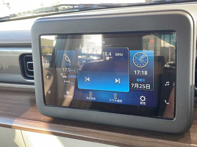 スズキ ラパン ＬＣ X 静岡県 2024(令6)年 0.4万km テラコッタピンクメタリック/アーバンブラウン 2トーン 純正ディスプレイオーディオ/・Bluetooth/・USB/・AM/・FM/主要装備/・衝突軽減/・レーンキープ/・バックカメラ/・シートヒーターD/N席/・ハーフレザーシート/・スマートキー/・プッシュスタート/・純正アルミホイール/・純正フロアマット/・LEDヘッドライト/・オートライト/・オートハイビーム/・ステアリングスイッチ