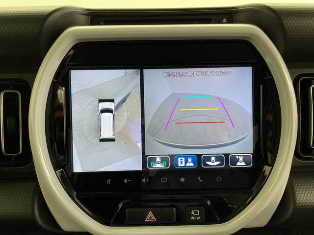 スズキ ハスラー HYBRID X 鹿児島県 2023(令5)年 2.3万km ピュアホワイトP 純正9インチメモリナビゲーション/フルセグ BT CD DVD FM AM/全方位カメラ/レーンキープアシスト/レーダークルーズコントロール/D/N席シートヒーター/シートバックテーブル/LEDヘッドライト/フォグライト/AUTOライト/スマートキー/純正15インチアルミホイール