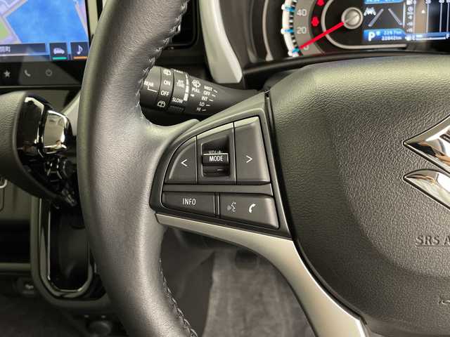 スズキ ハスラー HYBRID X 鹿児島県 2023(令5)年 2.3万km ピュアホワイトP 純正9インチメモリナビゲーション/フルセグ BT CD DVD FM AM/全方位カメラ/レーンキープアシスト/レーダークルーズコントロール/D/N席シートヒーター/シートバックテーブル/LEDヘッドライト/フォグライト/AUTOライト/スマートキー/純正15インチアルミホイール