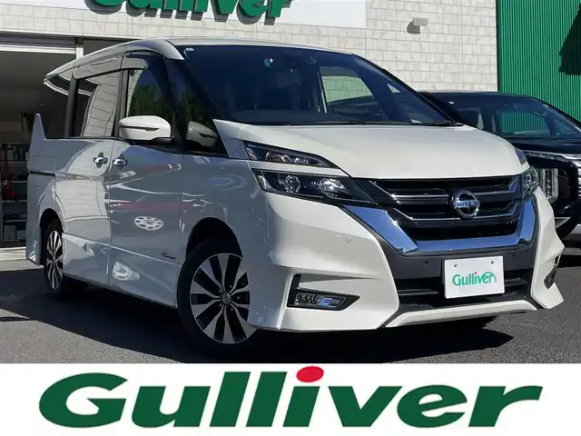 日産 セレナ ハイウェイスター Vセレクション 島根県 2018(平30)年 5.3万km ブリリアントホワイトパール 純正９インチＳＤナビ　/(フルセグＴＶ・ＤＶＤ再生・Ｂｌｕｅｔｏｏｔｈ接続)　/全方位カメラ　/ビルトインＥＴＣ　/前後ドライブレコーダー/両側パワースライドドア/クルーズコントロール　/前後コーナーセンサー　/衝突軽減ブレーキ/横滑り防止装置/アイドリングストップ/スマートキー/プッシュスタート/純正LEDヘッドライト/純正16インチアルミホイール/純正フロアマット