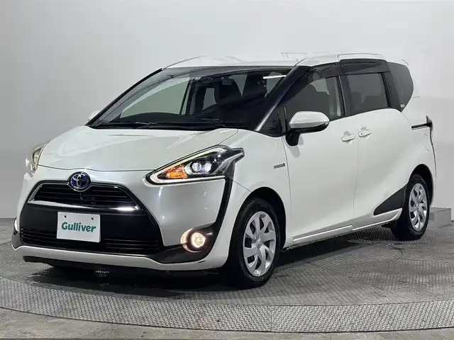 トヨタ シエンタ ハイブリッド G 大阪府 2016(平28)年 5.3万km ホワイトパールクリスタルシャイン 純正ナビＴＶ　衝突軽減　バックカメラ　両側パワスラ　ＥＴＣ　ドラレコ　レーンアシスト　オートマチックハイビーム　アイドリングストップ　オートライト　ＬＥＤヘッドライト　フォグランプ　スマートキー