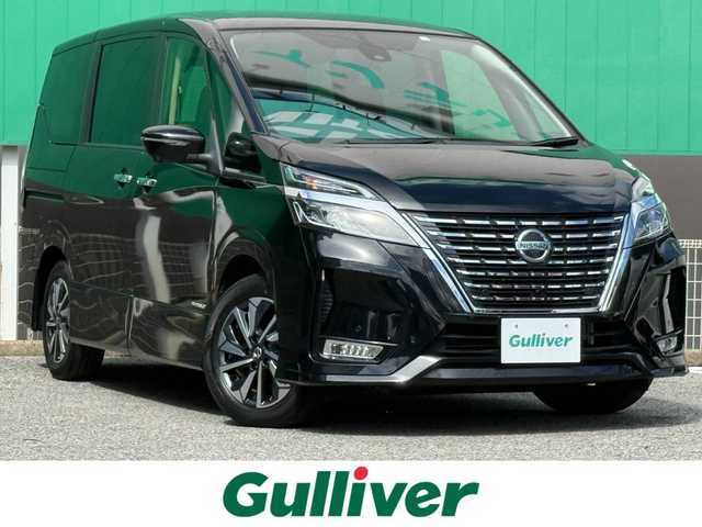 日産 セレナ ハイウェイスター V 千葉県 2022(令4)年 1.9万km ダイヤモンドブラック 純正SDナビ/フルセグTV/CD/DVD/BD/Bluetooth/プロパイロット/アラウンドビューモニター/フリップダウンモニター/両側パワースライドドア/ETC/デジタルインナーミラー/エマージェンシーブレーキ/インテリジェントLI/インテリジェントBSI/ブラインドスポットワーニング/オートライト/LEDヘッドライト/フォグランプ/スマートキー/プッシュスタート/純正16インチAW