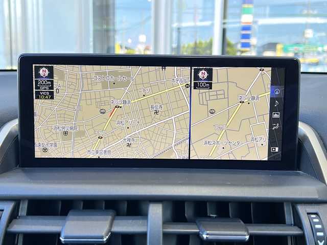 レクサス ＮＸ 300h Fスポーツ 静岡県 2018(平30)年 10.5万km ブラック 純正メモリナビ/・CD/・DVD/・フルセグＴＶ/・Bluetooth/・USB/・Miracast/・AUX/・AM/・FM/安全装備/・衝突軽減/・レーンキープ/・追従クルコン/・コーナーセンサー前後/・バックカメラ/・BSM/主要装備/・サンルーフ/・マークレビンソンサウンド/・電動リアゲート/・ETC2.0/・ルーフレール/・パワーシート全席/・シートヒーターD/N席/・エアシートD/N席/・ハンドルヒーター/・パドルシフト/・LEDヘッドライト/・オートライト/・オートハイビーム/・フォグランプ/・電動パーキングブレーキ/・オートホールド/・純正フロアマット/・純正アルミホイール