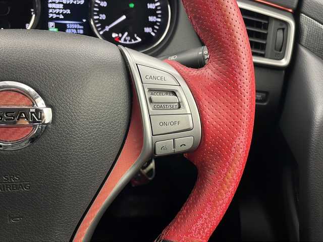 日産 エクストレイル ハイブリッド 20X エマージェンシーブレーキ 栃木県 2016(平28)年 5.4万km ダイヤモンドブラック ワンオーナー/ニスモエアロ（フロント/サイド/リア）/HKS4本出しマフラー/純正7インチナビ/AM FM CD USB AUX Bluetooth ワンセグTV/エマージェンシーブレーキパッケージ/・レーンアシスト/・進入禁止標識検知/・衝突軽減ブレーキ/・クリアランスソナー/全周囲カメラ/ETC/クルーズコントロール/ダウンヒルアシスト/パワーバックドア/シートヒーター/ブラインドスポットモニター/LEDヘッドライト/フォグランプ/オートライト/コーナリングスタビリティアシスト/アクティブエンジンブレーキ/ステアリングスイッチ/純正フロアマット