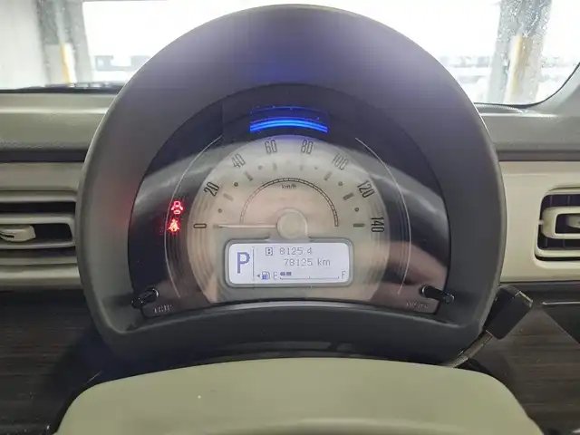 スズキ ラパン F リミテッド 福岡県 2018(平30)年 7.9万km フェニックスレッドパール ワンオーナー/4WD/カロッツェリア8型ナビ(BT/CD/DVD)/フルセグTV/バックカメラ/ビルトインETC/レーダーブレーキサポート/アイドリングストップシステム/エネチャージ/ウィンカー付電動オート格納ドアミラー/HIDヘッドランプ/オートライト/オートエアコン/本革巻きステアリング/パイピング付ファブリックシート/前席シートヒーター/純正14インチアルミホイール/キーレスプッシュスタートシステム/禁煙車