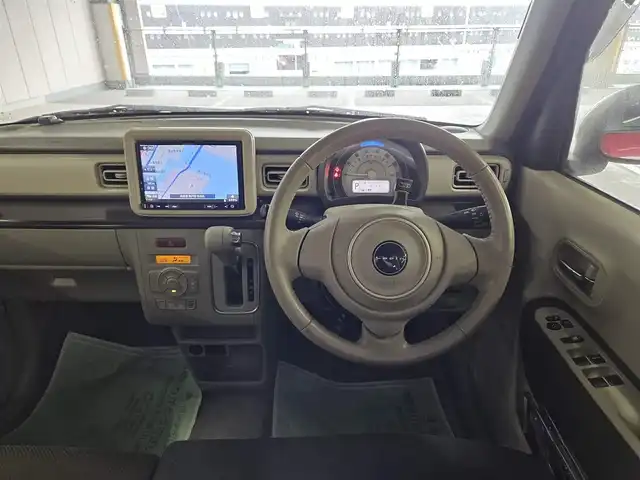 スズキ ラパン F リミテッド 福岡県 2018(平30)年 7.9万km フェニックスレッドパール ワンオーナー/4WD/カロッツェリア8型ナビ(BT/CD/DVD)/フルセグTV/バックカメラ/ビルトインETC/レーダーブレーキサポート/アイドリングストップシステム/エネチャージ/ウィンカー付電動オート格納ドアミラー/HIDヘッドランプ/オートライト/オートエアコン/本革巻きステアリング/パイピング付ファブリックシート/前席シートヒーター/純正14インチアルミホイール/キーレスプッシュスタートシステム/禁煙車
