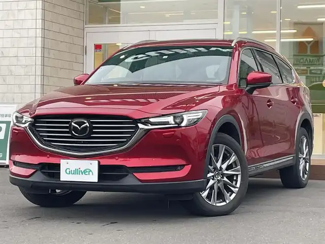 マツダ ＣＸ－８ XD Lパッケージ 道央・札幌 2020(令2)年 4万km ソウルレッドクリスタルM ・４WD/・衝突軽減ブレーキ/・サンルーフ/・純正ナビ/　CD＆DVD＆BT＆USB/・全方位カメラ/・レザーシート/・パワーシート/・パワーバックドア/・コーナーセンサー/・レーンキープアシスト/・レーダークルーズコントロール/・ヒルディセントコントロール/・シートヒーター/・オートエアコン/・オートライト/・ディーゼルターボ/・プッシュスタート/・スマートキー/・パドルシフト/・ドアライブレコ―ダー/・MT付きAT/・ETC/・オートリトラミラー/・社外AW＆冬タイヤ積込/・ヘッドアップディスプレイ/・純正フロアマット/・ウィンカーミラー/・フォグライト/・BOSEスピーカー