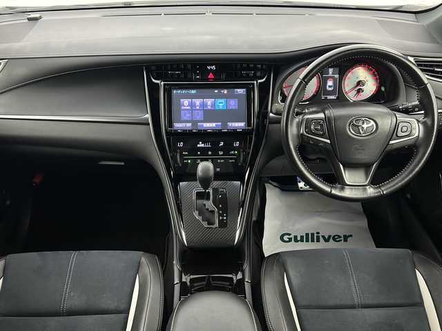 トヨタ ハリアー エレガンス G’s 宮城県 2016(平28)年 3.2万km ホワイトパールクリスタルシャイン 禁煙車/デジタルインナーミラー/純正９インチナビ/・ＣＤ.ＤＶＤ.Ｂｌｕｅｔｏｏｔｈ.SD/・フルセグTV/バックカメラ/ビルトインＥＴＣ/ドライブレコーダー（FR）/アルカンターラシート/・Ｄ席パワーシート/プッシュスタート/スマートキー×２/純正エンジンスターター/横滑り防止/革巻きステアリング/ステアリングスイッチ/純正フロアマット/純正19インチアルミホイール/LEDヘッドライト/フォグランプ