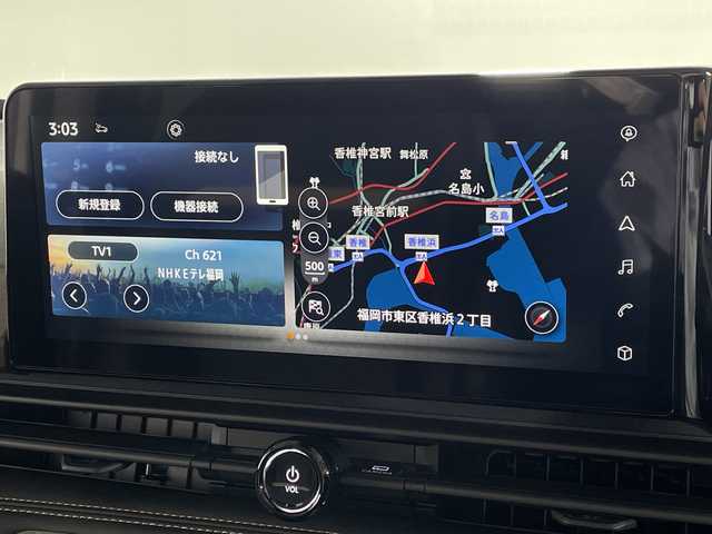 日産 セレナ e－パワー ハイウェイスター V 福岡県 2025(令7)年 0.1千km プリズムホワイト 登録済未使用車/純正ナビ　（BT/AMFM/フルセグ/AppleCarPlay）/全方位カメラ　/プロパイロット/ＢＳＭ　/デジタルインナーミラー　/前後コーナーセンサー　/ＥＴＣ　/両側パワースライド　/置き型充電　/ＨＤＭＩ　/横滑り防止装置　/レーンキープアシスト/衝突被害軽減システム