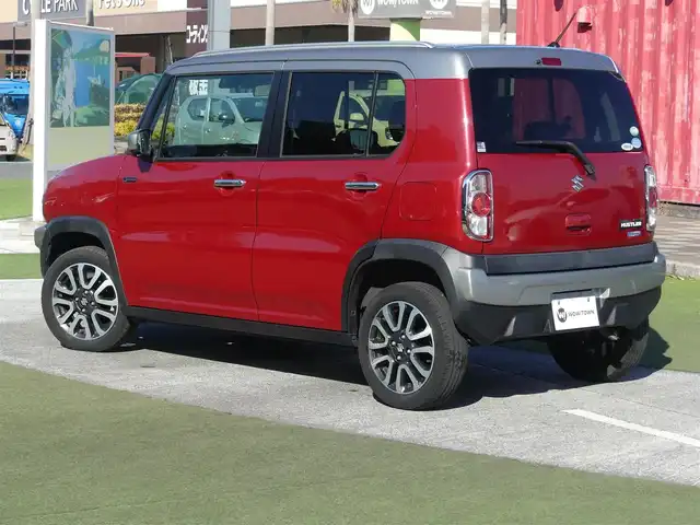 スズキ ハスラー Jスタイル Ⅲ 千葉県 2018(平30)年 2.4万km フェニックスレッドパール/スチールシルバー2トーン スズキセーフティサポート/アイドリングストップ/社外メモリーナビ/地デジTV/【DVD/CD再生機能　Bluetooth接続】/全方位モニター/ドライブレコーダー（前後撮影）/ハーフレザーシート/前席シートヒーター/革巻きステアリング/HIDヘッドライト/フォグライト/ウインカーミラー/純正15インチアルミホイル/スマートキー