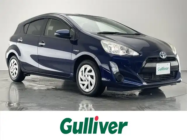 トヨタ アクア S スタイルブラック 愛知県 2016(平28)年 5.8万km ダークブルーマイカ 純正９型ナビ　シートヒーター　バックカメラ　禁煙車　フルセグＴＶ　Ｂｌｕｅｔｏｏｔｈ　ＥＴＣ　プッシュスタート　セーフティセンス　衝突軽減　車線逸脱　オートハイビーム　オートライト　純正フロアマット