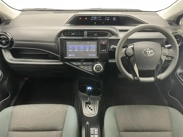 トヨタ アクア S スタイルブラック 愛知県 2016(平28)年 5.8万km ダークブルーマイカ 純正９型ナビ　シートヒーター　バックカメラ　禁煙車　フルセグＴＶ　Ｂｌｕｅｔｏｏｔｈ　ＥＴＣ　プッシュスタート　セーフティセンス　衝突軽減　車線逸脱　オートハイビーム　オートライト　純正フロアマット