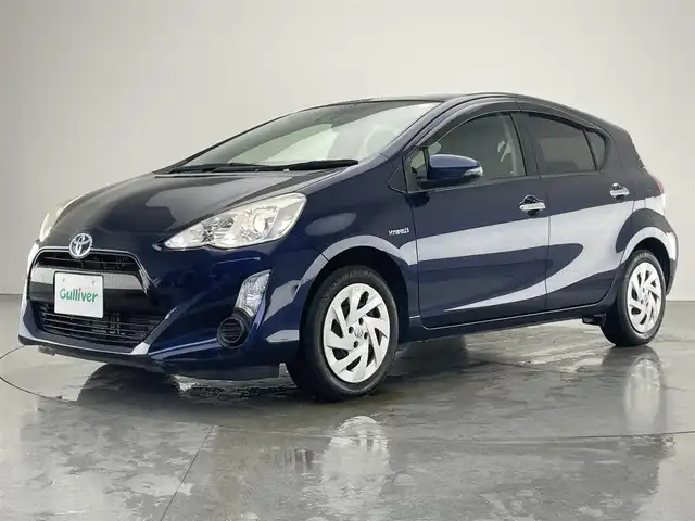 トヨタ アクア S スタイルブラック 愛知県 2016(平28)年 5.8万km ダークブルーマイカ 純正９型ナビ　シートヒーター　バックカメラ　禁煙車　フルセグＴＶ　Ｂｌｕｅｔｏｏｔｈ　ＥＴＣ　プッシュスタート　セーフティセンス　衝突軽減　車線逸脱　オートハイビーム　オートライト　純正フロアマット